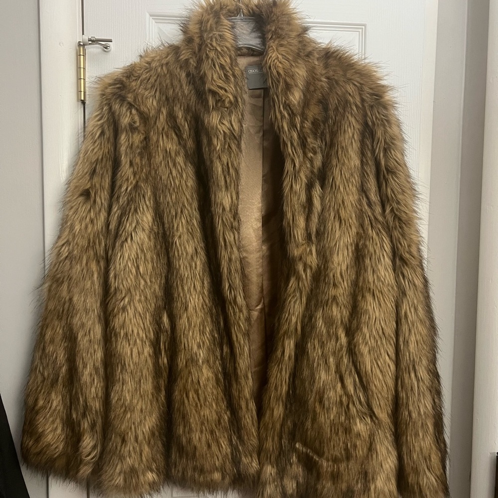 ASOS Curve Faux Fur Coat